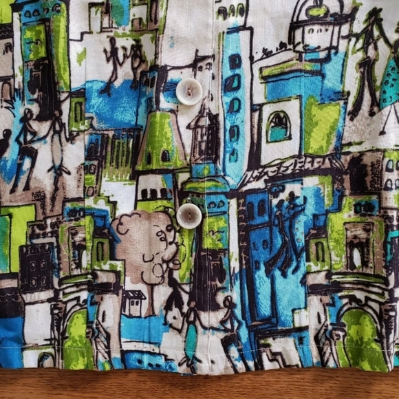 NEW Christopher & Banks Women's Lightweight Jacket Cityscapes Sz Small - Picture 5 of 6